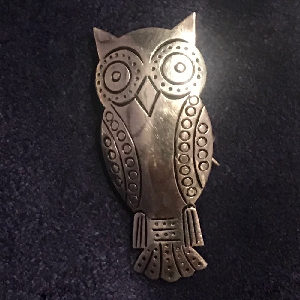 925 Sterling Silver Owl Pendent